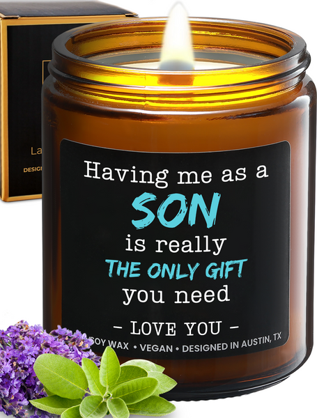 To My Parent From Son Candle