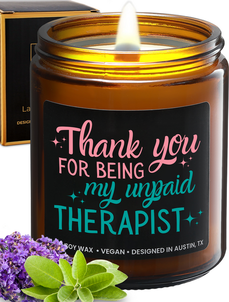 Unpaid Therapist Candle