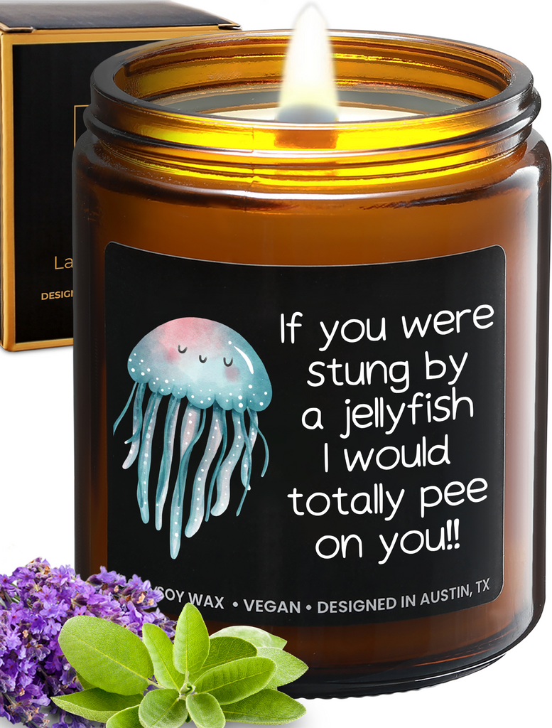 Funny Jellyfish Friendship Candle