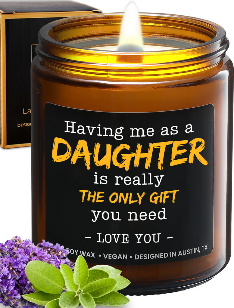 To My Parent From Daughter Candle