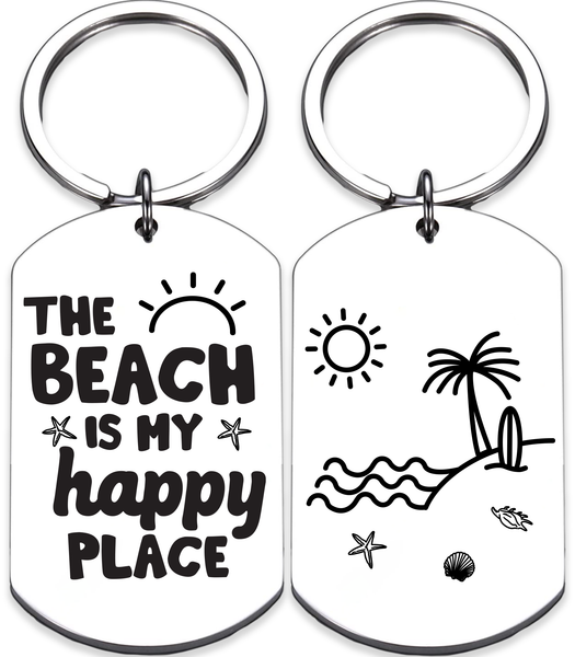 Keychain Pages Beach Keychain