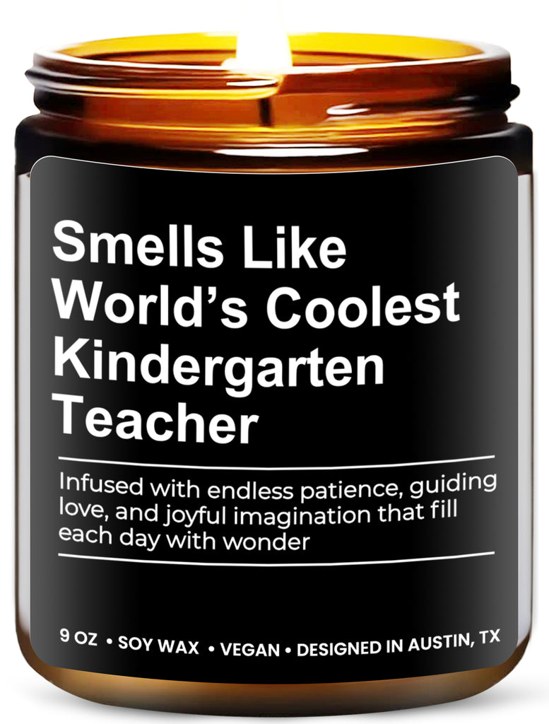 World's Coolest Kindergarten Teacher Candle - Rosa Vila