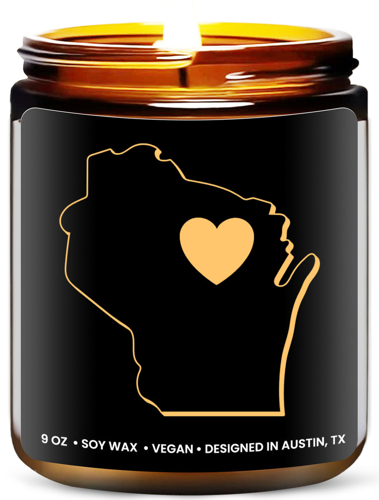 Wisconsin State Candle - Rosa Vila