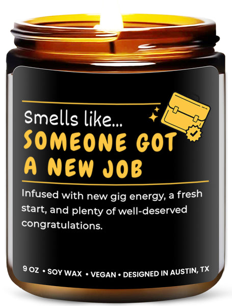 New Job Candle