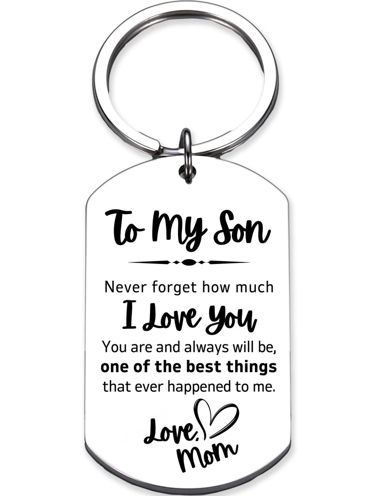 To My Son Keychain