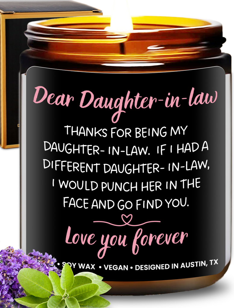 Funny Dear Daughter-in-Law Candle