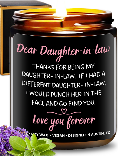 Funny Dear Daughter-in-Law Candle