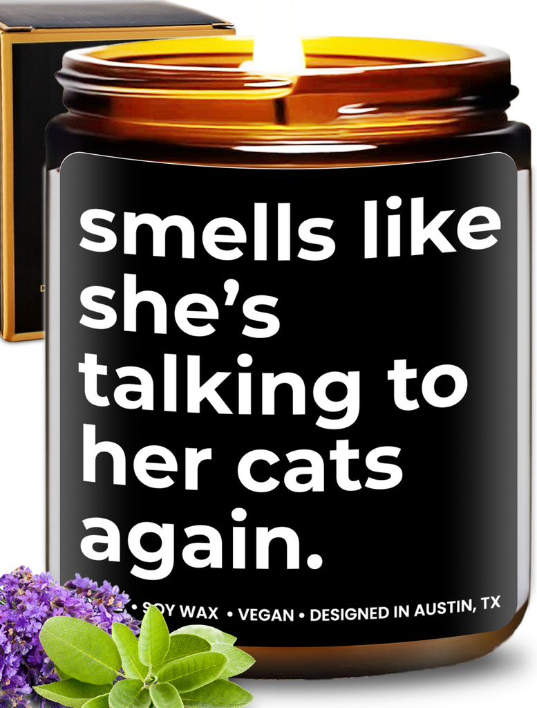 Funny Cat Candle