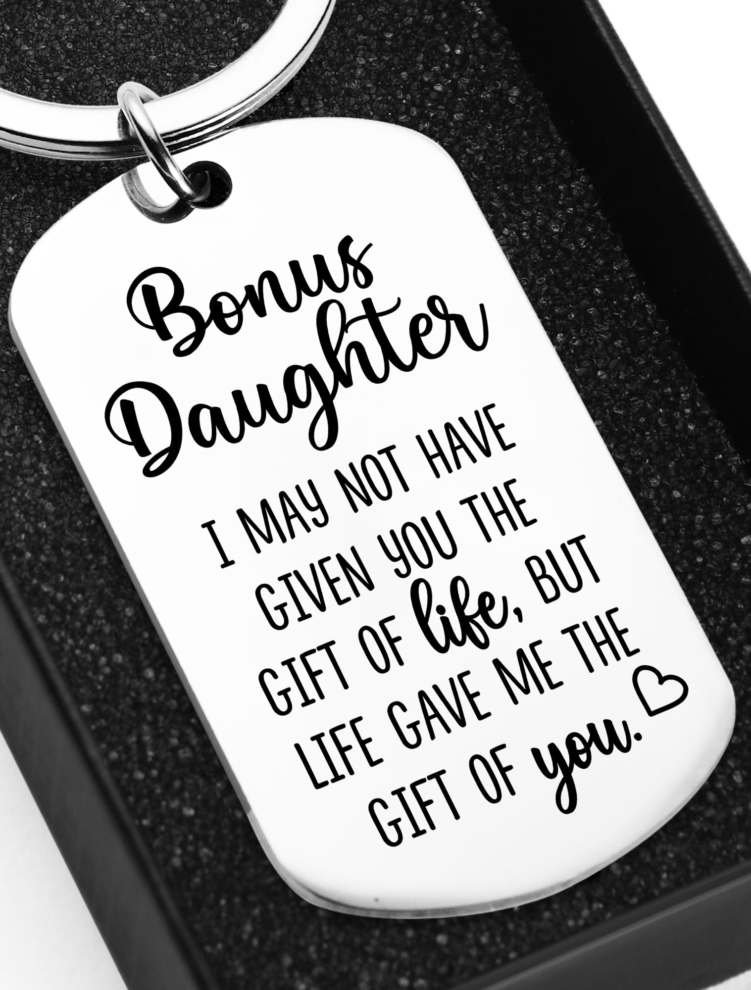 Stepdaughter Bonus Daughter Keychain Daughter Keychain From Mom