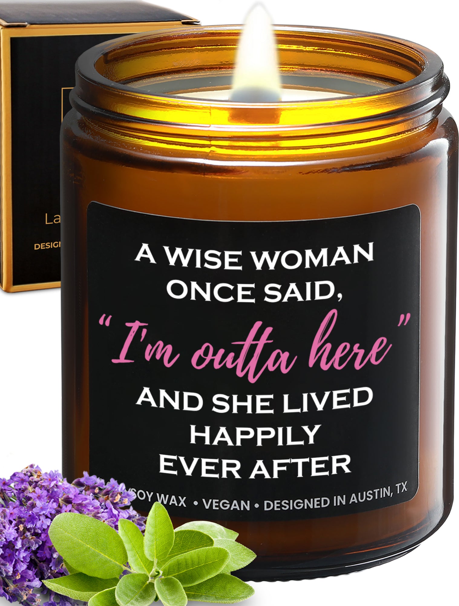 Funny Retirement/Divorce Candle