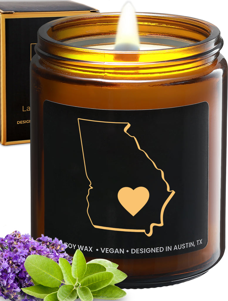 Georgia State Candle