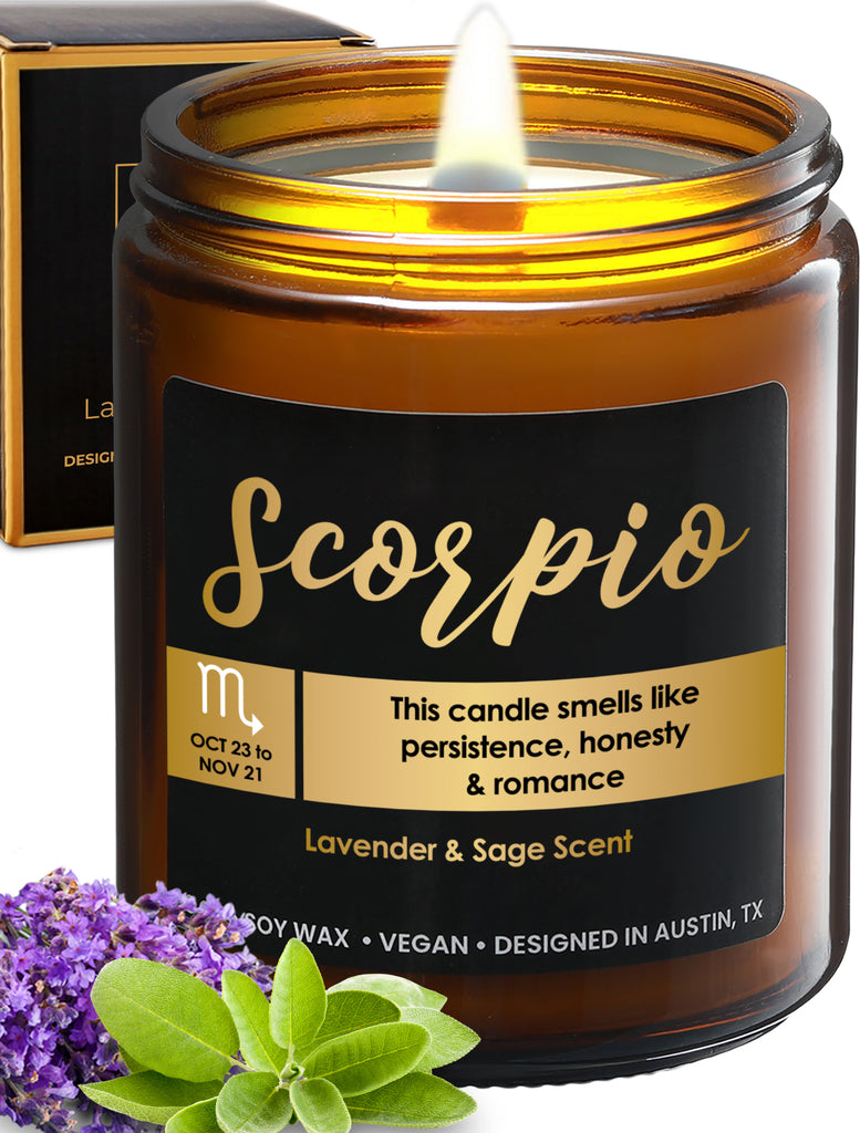 Zodiac Scorpio Candle