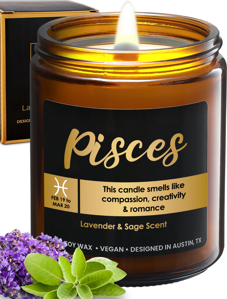 Zodiac Pisces Candle