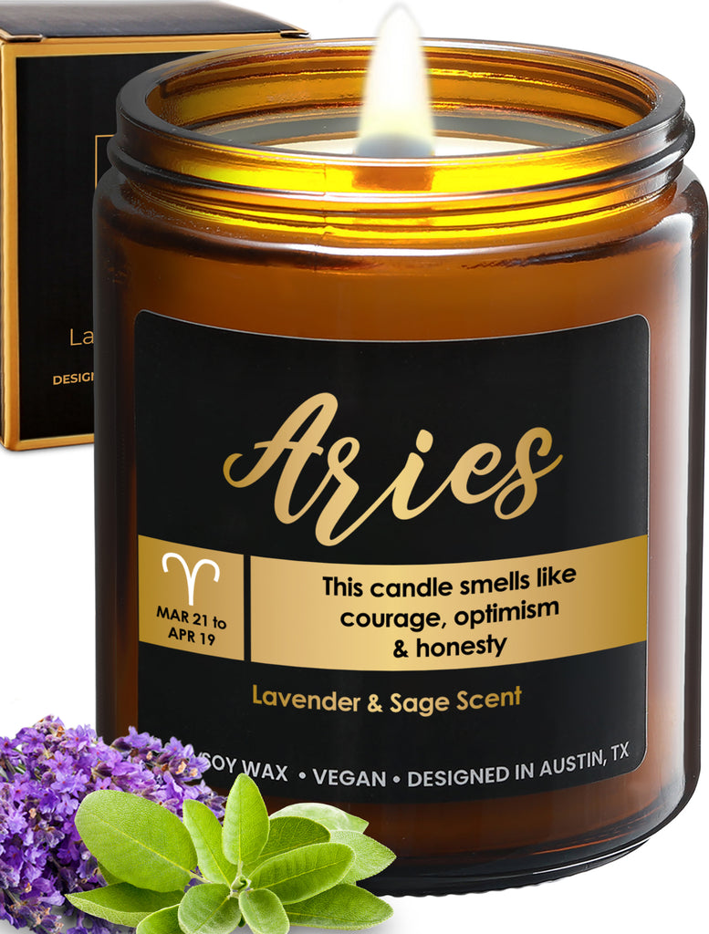 Zodiac Aries Candle