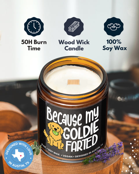 Funny Goldie Candle - Rosa Vila