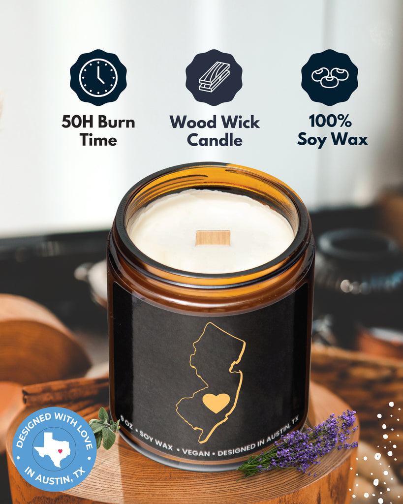 New Jersey State Candle - Rosa Vila