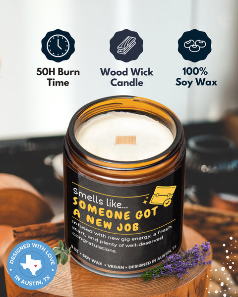 New Job Candle