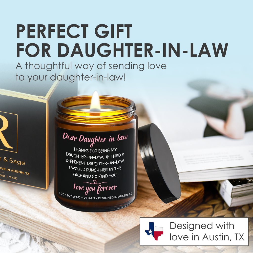 Funny Dear Daughter-in-Law Candle