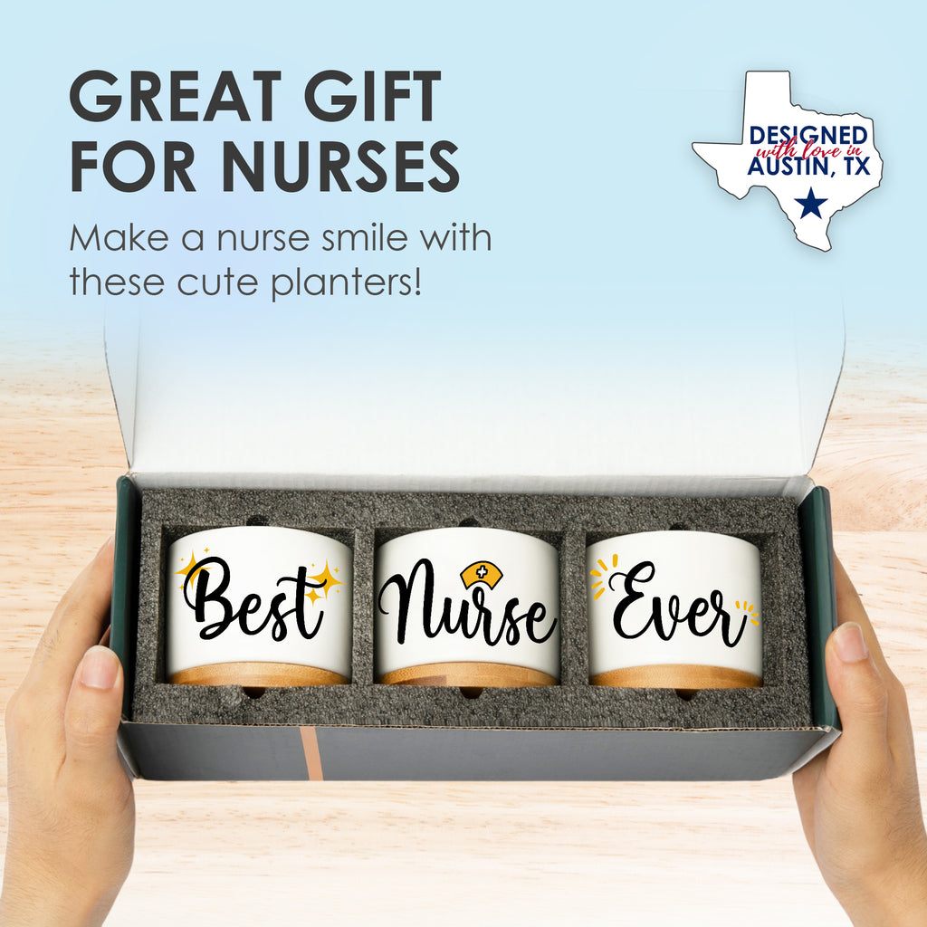 Best Nurse Ever Planters