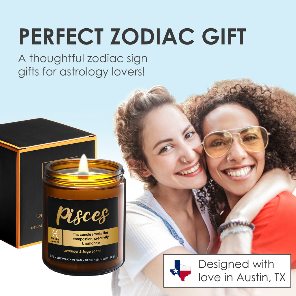 Zodiac Pisces Candle