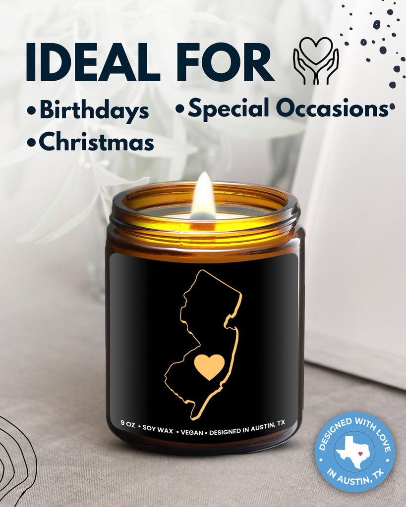 New Jersey State Candle - Rosa Vila