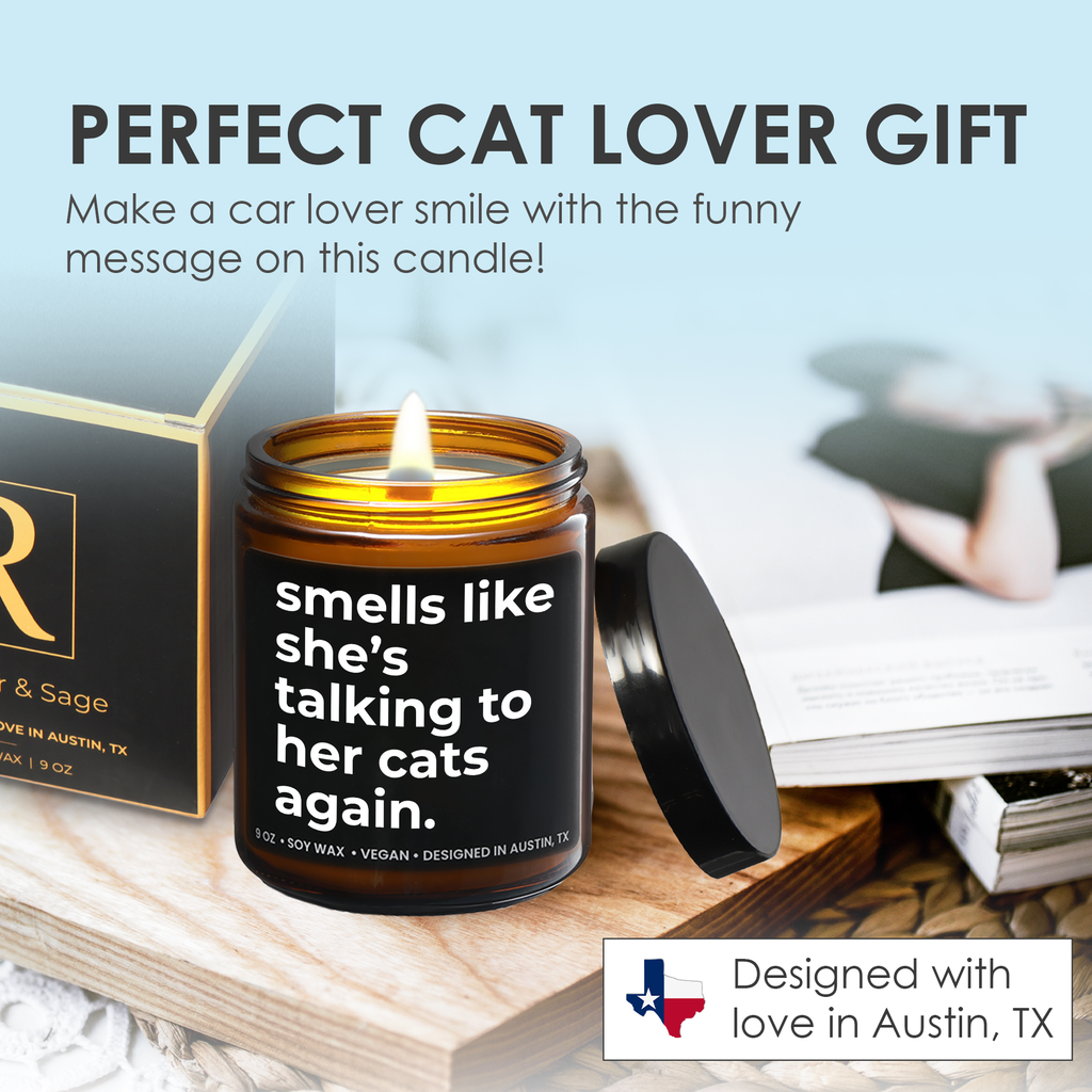 Funny Cat Candle