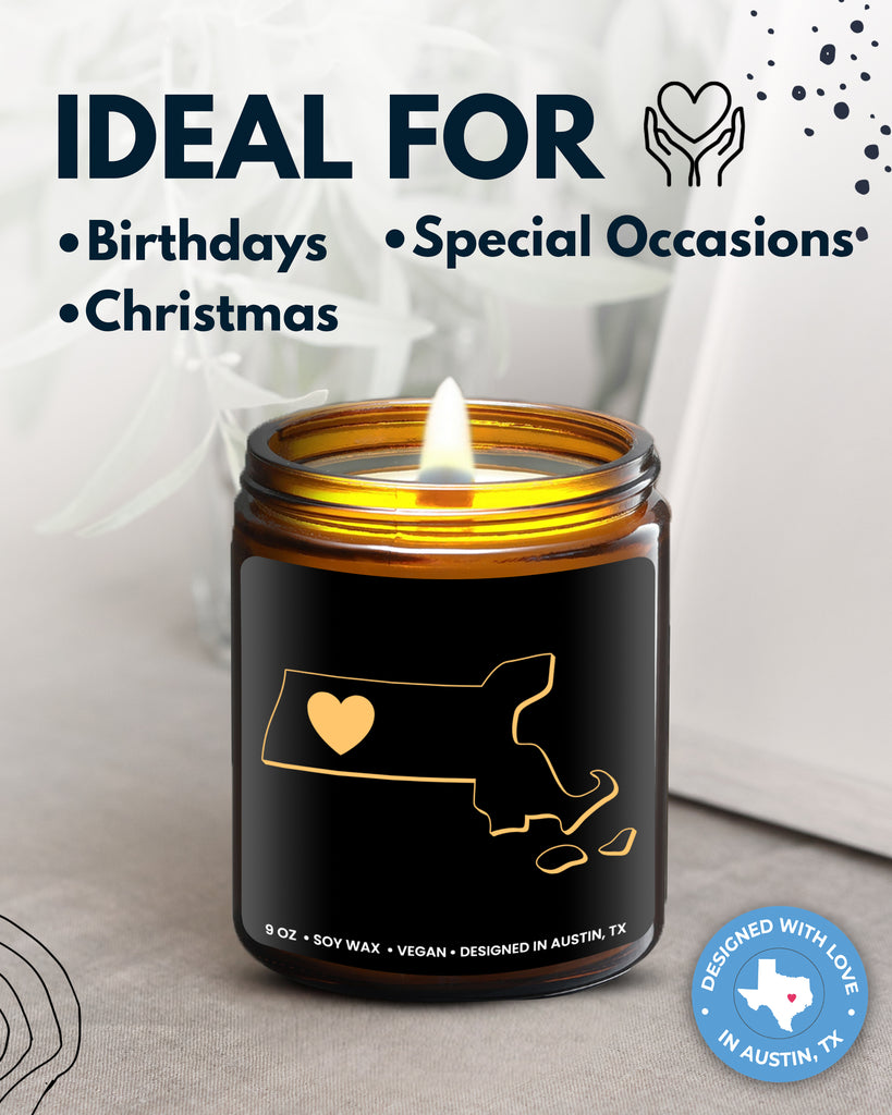 Massachusetts State Candle - Rosa Vila