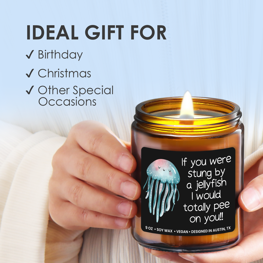 Funny Jellyfish Friendship Candle
