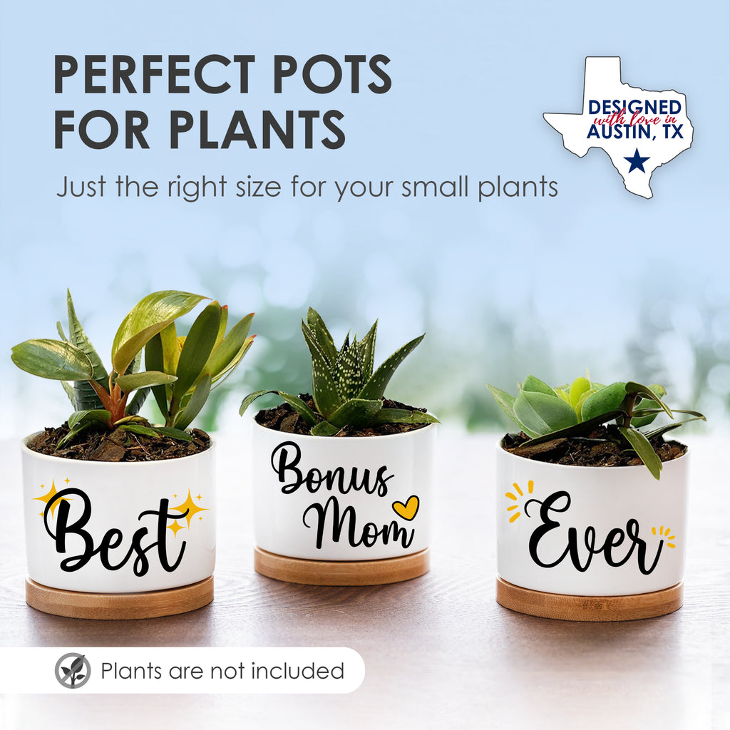 Best Bonus Mom Ever Planters