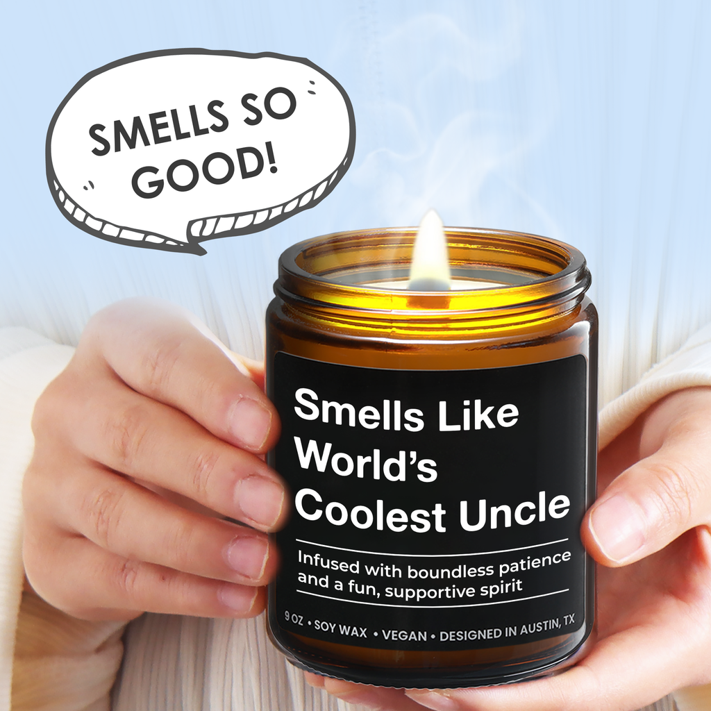 World's Coolest Uncle Candle