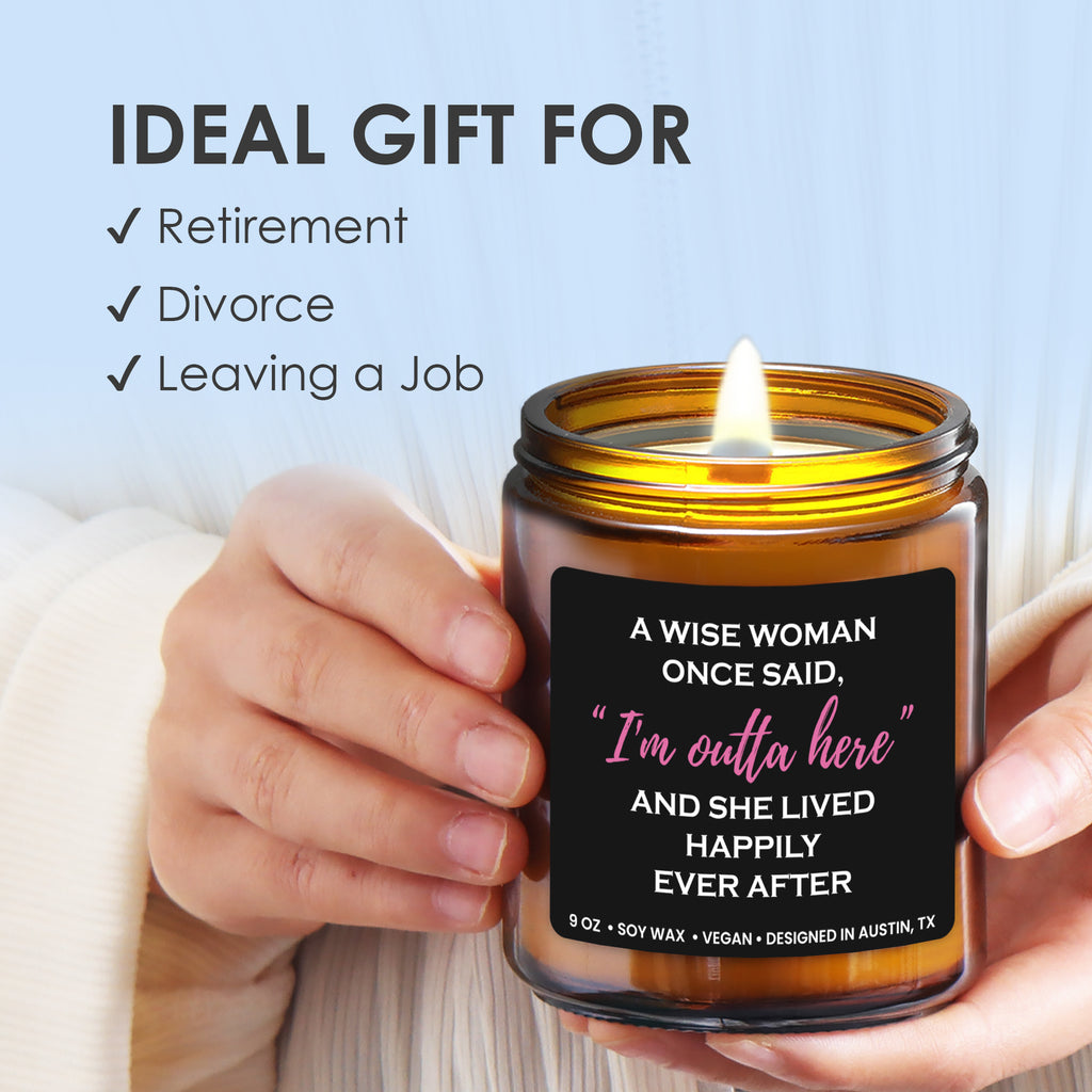 Funny Retirement/Divorce Candle