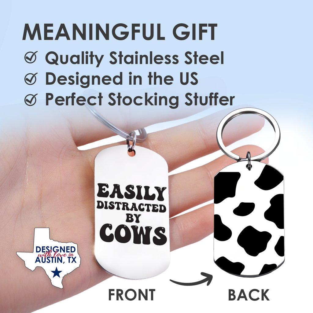 Funny Cow Keychain