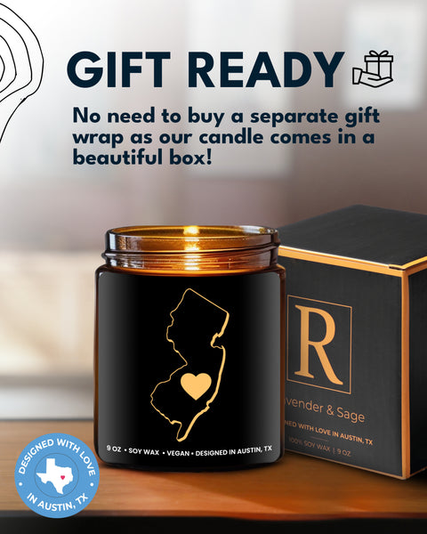 New Jersey State Candle - Rosa Vila