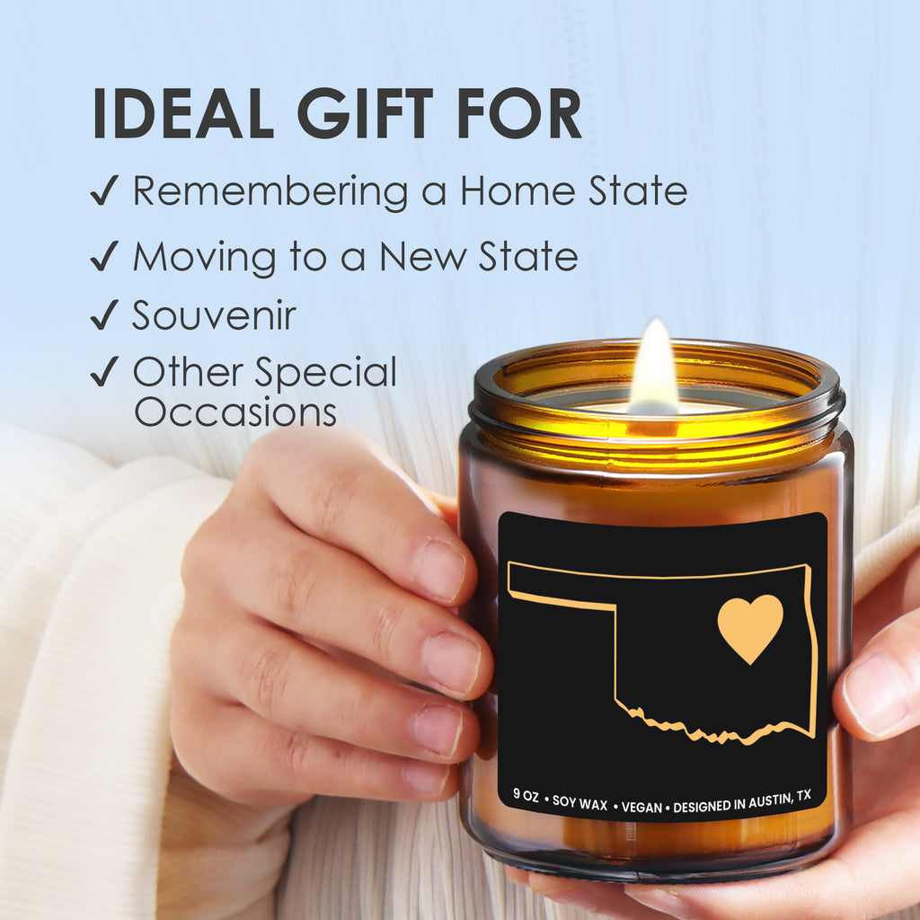 Oklahoma State Candle