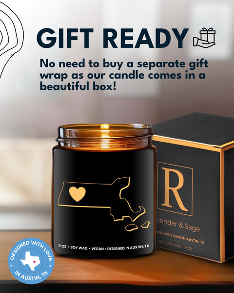 Massachusetts State Candle - Rosa Vila