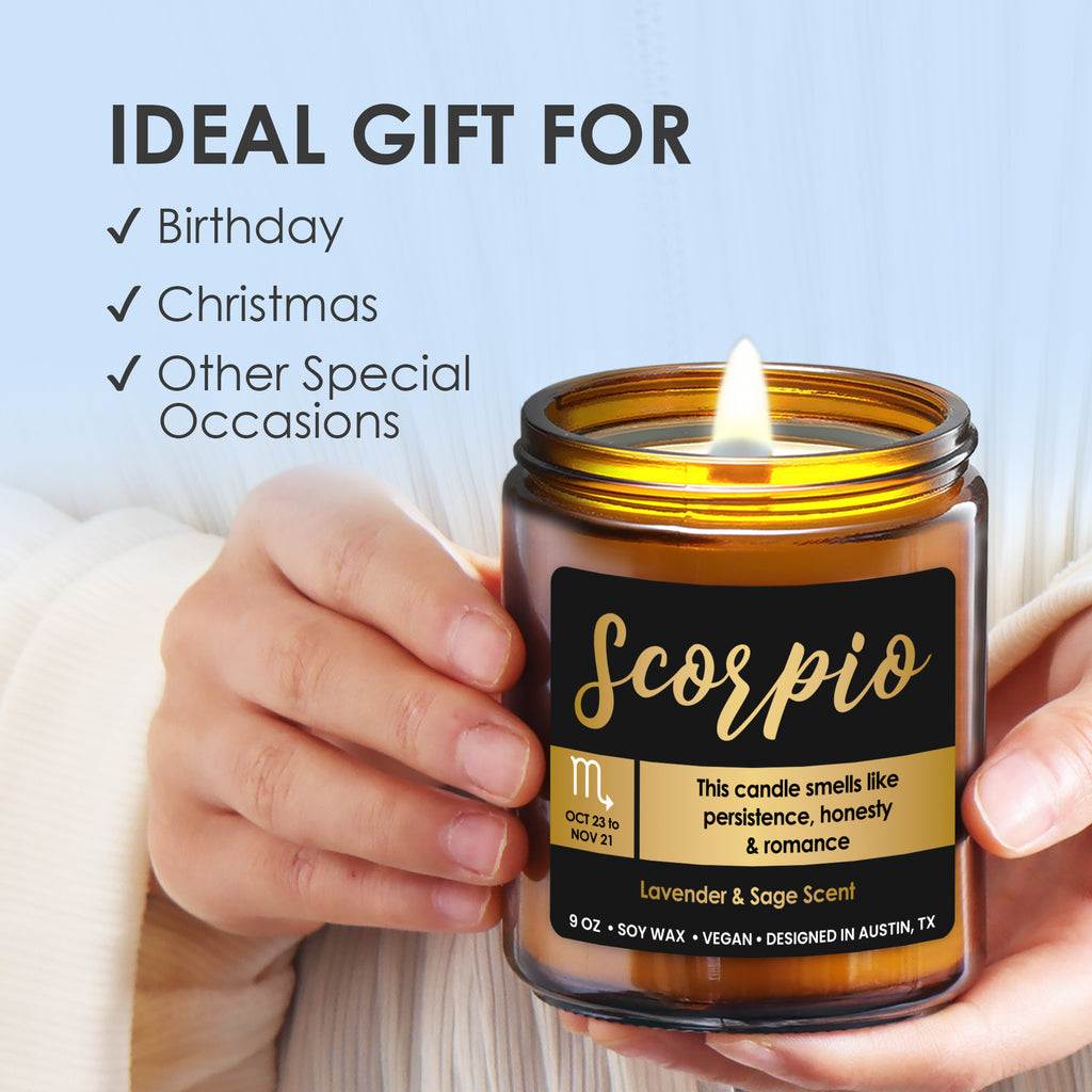 Zodiac Scorpio Candle