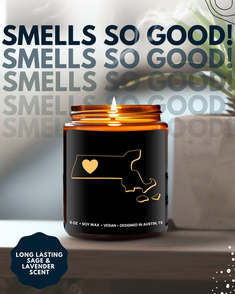 Massachusetts State Candle - Rosa Vila