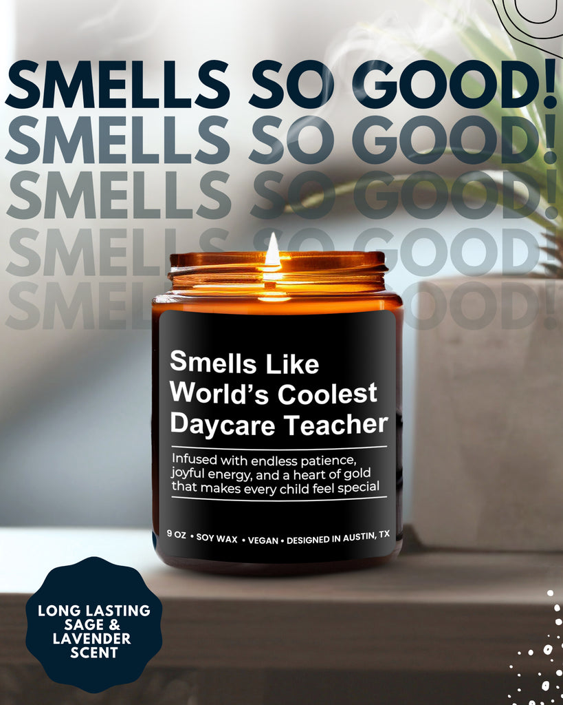 World's Coolest Daycare Teacher Candle - Rosa Vila