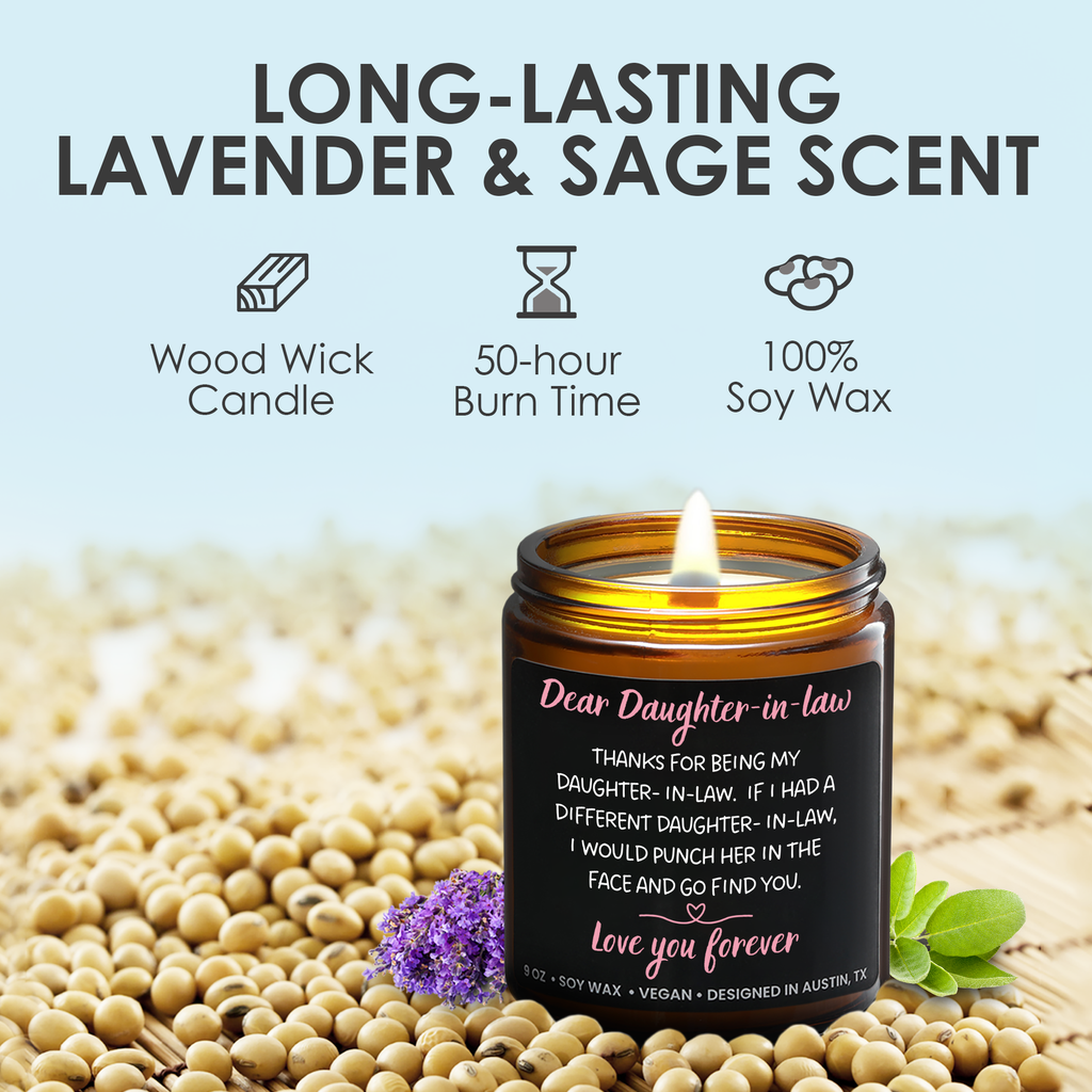 Funny Dear Daughter-in-Law Candle