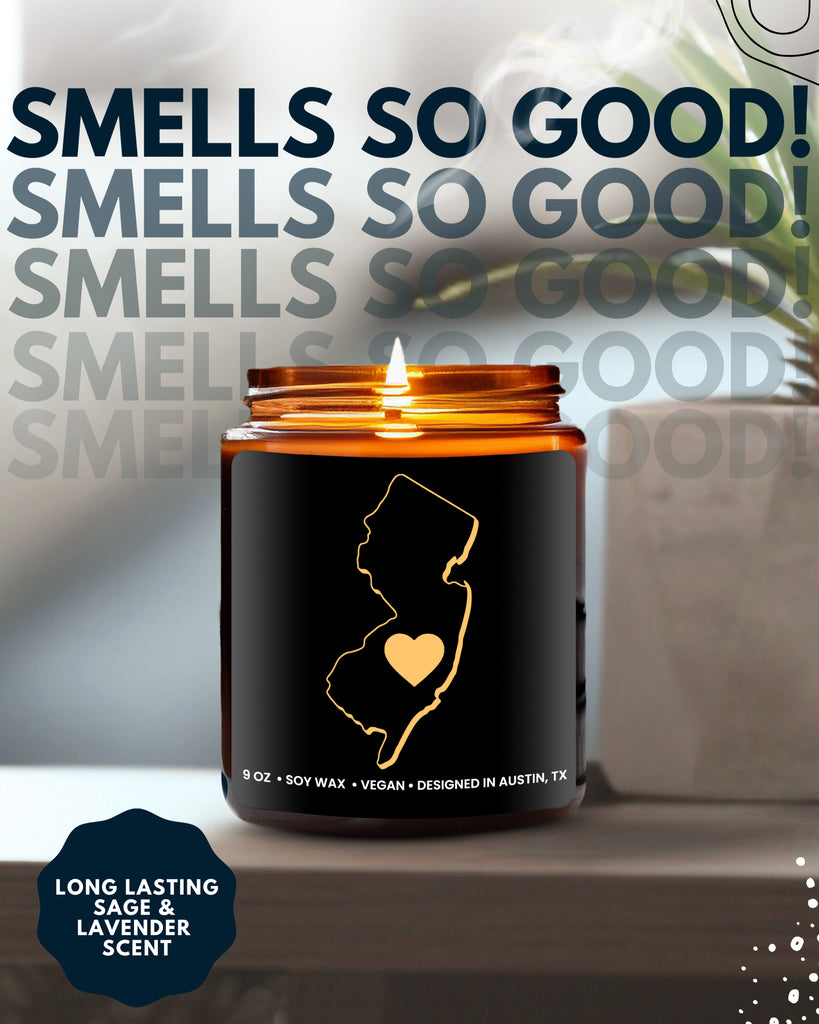 New Jersey State Candle - Rosa Vila