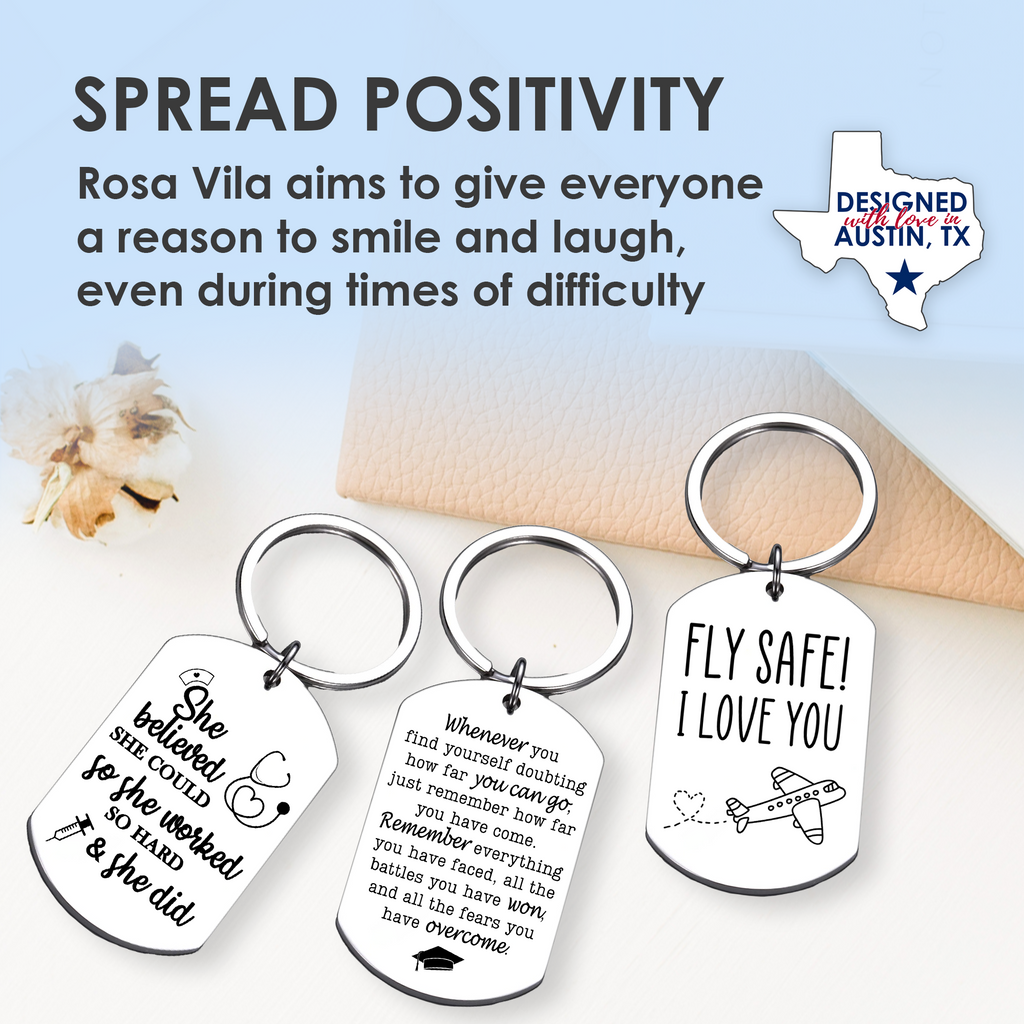 To My Daughter Keychain