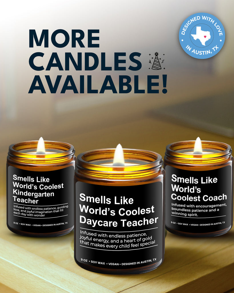 World's Coolest Daycare Teacher Candle - Rosa Vila
