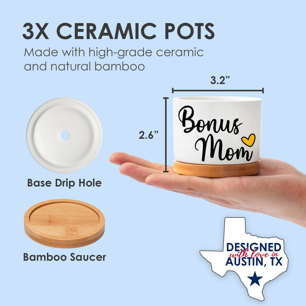 Best Bonus Mom Ever Planters