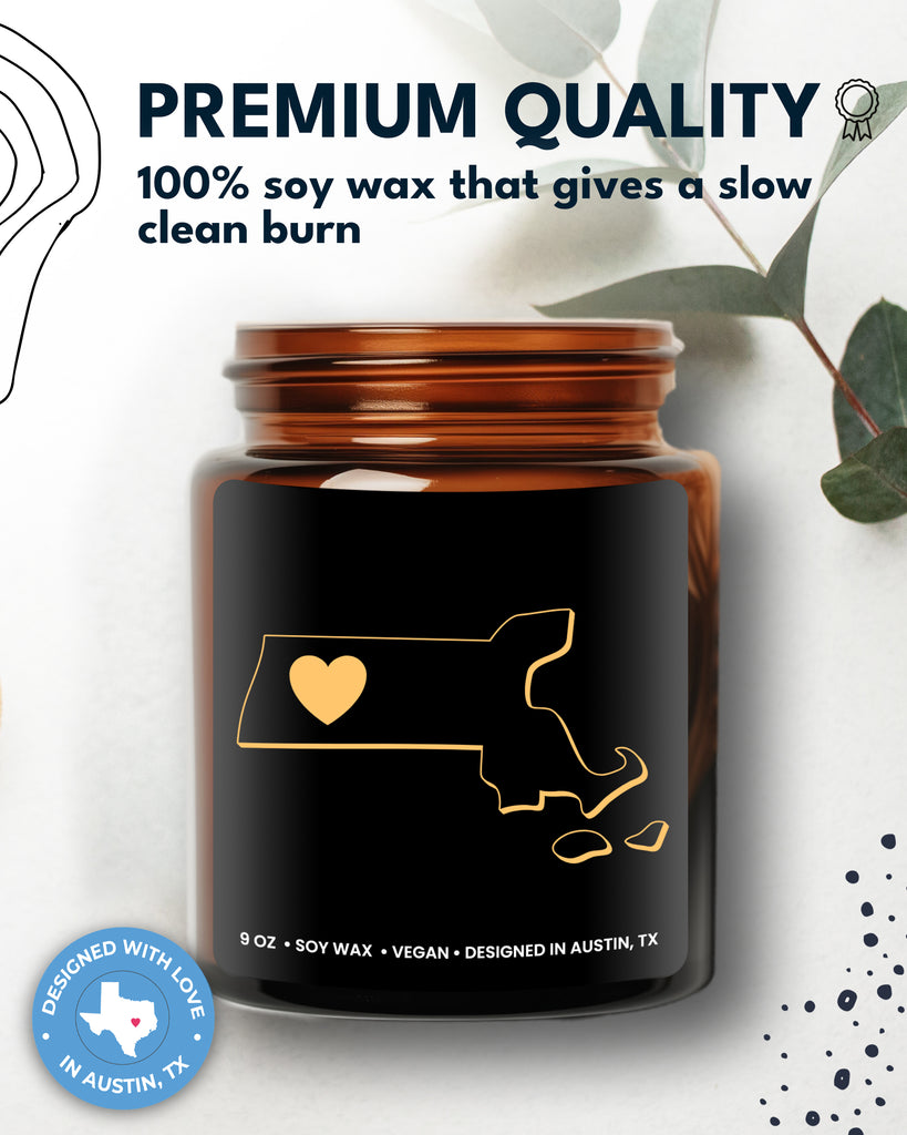 Massachusetts State Candle - Rosa Vila