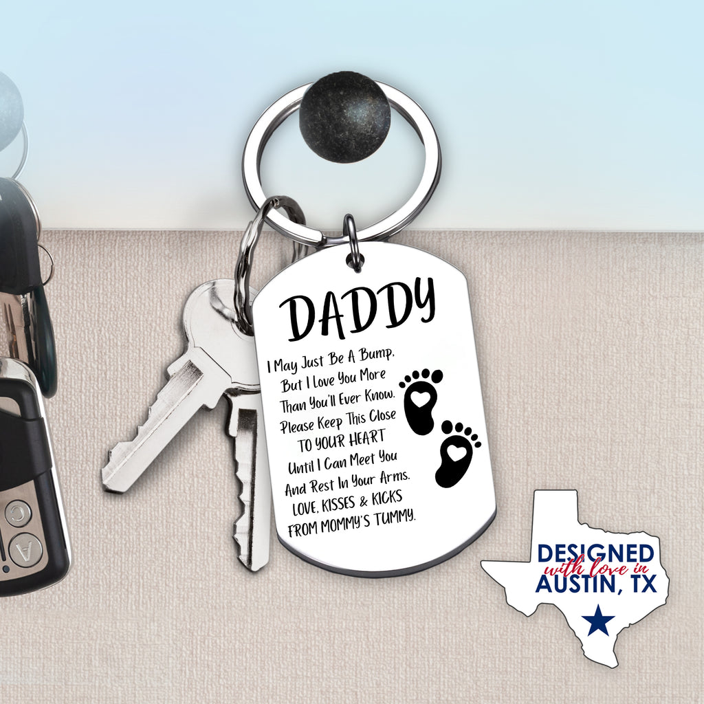 New Dad Keychain