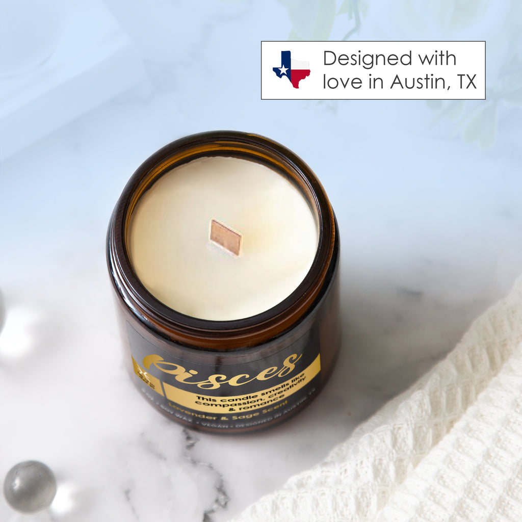Zodiac Pisces Candle