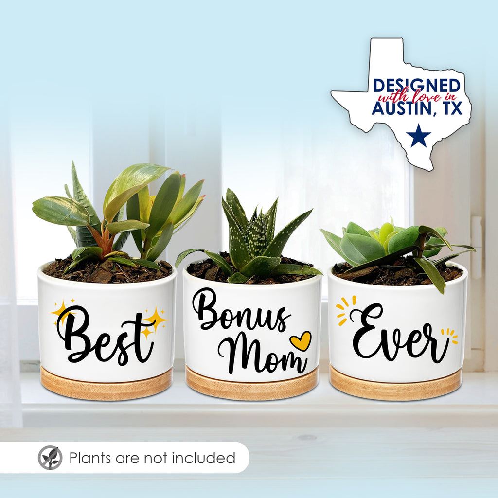 Best Bonus Mom Ever Planters