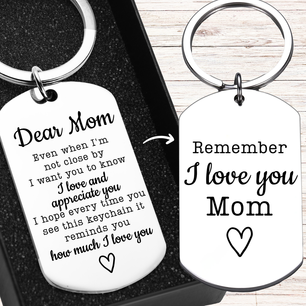 To My Mom Keychain