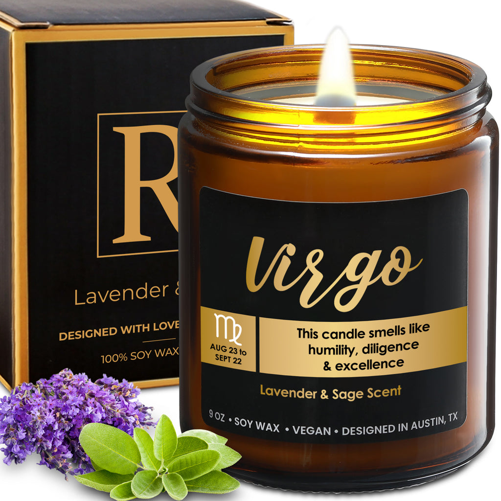 Zodiac Virgo Candle