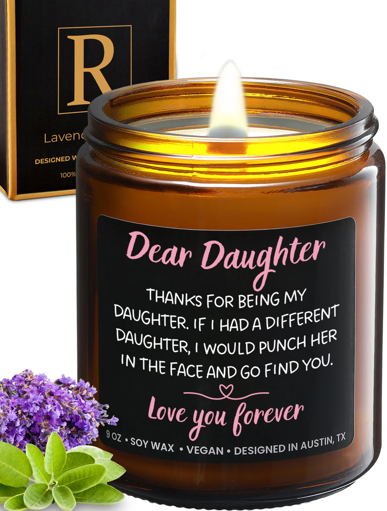 Funny Daughter Candle